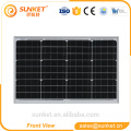 factrory wholesale 12v 40w solar panel with integrated battery outlet